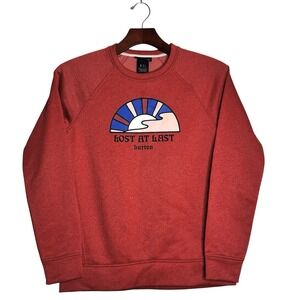 Burton Women's Crewneck Fleece Pullover "Lost at Last" ‎ Size S Camp Comfy